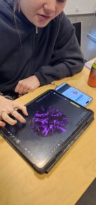 Sculpting data on a tablet